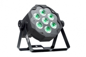 Scheinwerfer VARYTEC LED Pad 7 7x10 W 5in1 RGBWA Geräteansicht Vorderseite
